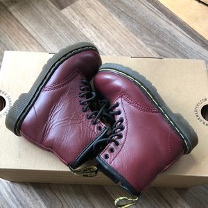 Doc Martens toddler size 8 Burgundy